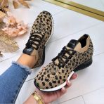 LA STRADA SNEAKER 2400409-4591 BLACK/BEIGE LEOPARD KNITTED