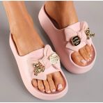 **SALE** BEARY BOW SLIDES BE-1076 PINK *WEB ONLY*