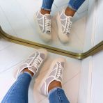 GUESS BESTIE SNEAKER FLPISSFAL12 SAND