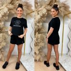 GUESS GABI CN T-SHIRT V6GI10K2977 JBLK