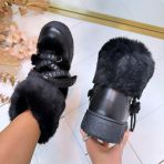 GUESS FURRY SNOWBOOT FLFUEKFUR10 BLACK