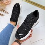 LA STRADA SNEAKER 2211242-2202 BLACK/BLACK MICRO+STONES
