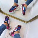 DWRS JUPITER DENIM SNEAKER J5554C-57 FUCHSIA/BLUE