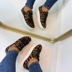 GUESS LEOPARD SNEAKER FLTEL8LEA12 TAN