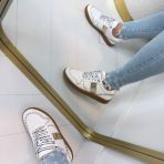 LA STRADA PRETTY SNEAKER 2401870-1043 WHITE/GOLD PU