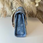 GUESS GREYSON II CONVERTIBLE BAG DG920621 DENIM/CARAMEL