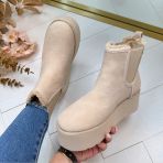 GUESS UGIE LOGO BOOT FLFJILFAL10 NUDE