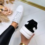 GUESS GLAMOUR SNEAKER FLTELBLEA12 WHITE/BLACK