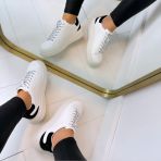 GUESS GLAMOUR SNEAKER FLTELBLEA12 WHITE/BLACK