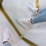 GUESS RHINESTONE LOGO SNEAKER HIGH FLTQUEFAL12 WHITE