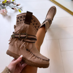 FRINGE BOOT 25055-C214-1 NUDE *WEB ONLY*