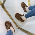 FURRY OMSLAG UGIE BOOT C-3016 LEOPARD  *WEB ONLY*