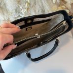 GUESS BRAMINA GIRLFRIEND SATCHEL BAG ZG963606 BLACK