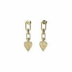 GUESS CHAIN HEART EARRING JUBE03236JWYGT GOLD