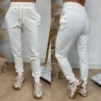 GUESS COUTURE VELVET PANTS V3BB27 KBXI2 G012/G1F7 **OFFWHITE**
