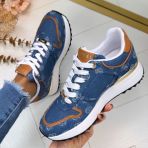 GUESS DENIM 4G LOGO SNEAKER FLJKO2FAL12 BLUE