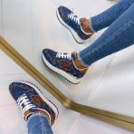 GUESS DENIM 4G LOGO SNEAKER FLJKO2FAL12 BLUE