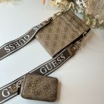 GUESS LATONA FLAP CHIT BAG SG921181 LTL LATTE LOGO