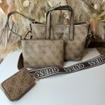 GUESS LATONA MINI TOTE BAG SG921175 LTL LATTE LOGO