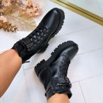 GUESS LOGO BOOT FLTSOMELE10 BLACK