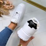 GUESS LOGO FURRY SNEAKER FLFTRRELE12 WHITE