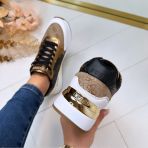 GUESS LOGO SHINE SNEAKER FLTMOXELE12 BROWN