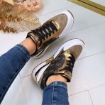 GUESS LOGO SHINE SNEAKER FLTMOXELE12 BROWN