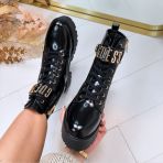 GUESS SHINE LOGO BOOT FLTSOMPAT10 BLACK