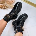 GUESS SHINE LOGO BOOT FLTSOMPAT10 BLACK