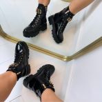 GUESS SHINE LOGO BOOT FLTSOMPAT10 BLACK