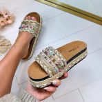 **SALE** IBIZA PLATEAU SLIPPER 2072 GOLD *WEBONLY*