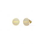 GUESS CLASSY ROUND STONES EARRING 2155 GOLD