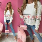 KENDALL + KYLIE SWEATER KKW3611648 WHITE