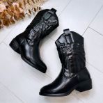 **KIDS** COWBOY LAARS T2009P BLACK/PU *WEB ONLY*