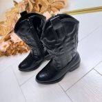 **KIDS** COWBOY LAARS T2009P BLACK/PU *WEB ONLY*