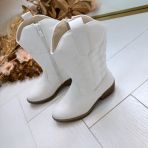 **KIDS** COWBOY LAARS T2009P WHITE/PU *WEB ONLY*