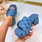 KNITTED BEARY HEEL 8055 D.BLUE *WEB ONLY*