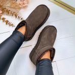 *SALE* LARA REAL LEATHER UGIE BOOT ZP20 BROWN