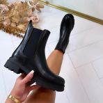 LEATHER LOOK INSPIRED BOOT 5182-**3** BLACK *WEB ONLY*