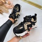 METALLIC GLAMOUR SNEAKER 1W-N6 BLACK *WEB ONLY*