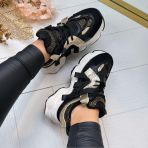 METALLIC GLAMOUR SNEAKER 1W-N6 BLACK *WEB ONLY*