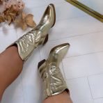 METALLIC WESTERN BOOT T-276 GOLD *WEB ONLY*