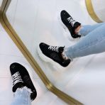 MUSTHAVE GLITTER SNEAKER A88-187 BLACK *WEB ONLY*