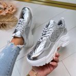MUSTHAVE GLITTER SNEAKER A88-187 SILVER *WEB ONLY*