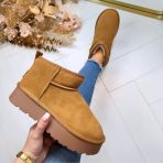 REAL LEATHER UGIE BOOT LOW JB-1924 CAMEL *WEB ONLY*