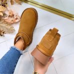 REAL LEATHER UGIE BOOT LOW JB-1924 CAMEL *WEB ONLY*