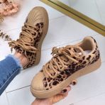 *SALE* SPARKLY SNEAKER 8970 LEOPARD *WEBONLY*