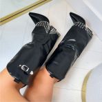 *SALE* STUDDED COWBOY LAARS 9689A BLACK/P