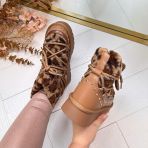 *SALE* STUDDED TEDDY SNOWBOOT 8-1968 LEOPARD *WEB ONLY*