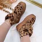 *SALE* STUDDED TEDDY SNOWBOOT 8-1968 LEOPARD *WEB ONLY*
